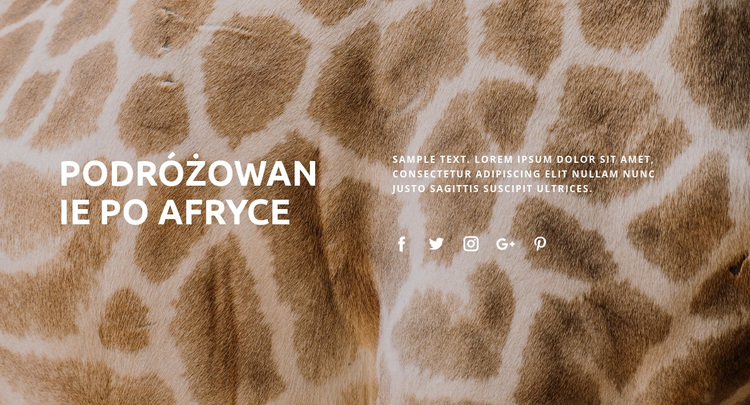 Podróżowanie po Afryce Motyw WordPress