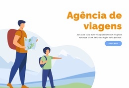 Férias Para Caminhadas E Trekking - Download Gratuito Do Design Do Site