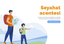 Yürüyüş Ve Trekking Tatilleri Ücretsiz CSS Web Sitesi Şablonu