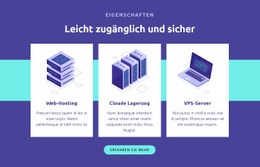 Atemberaubende Landingpage Für Leicht Zugänglich Und Sicher