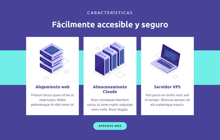 Fácilmente accesible y seguro Plantilla HTML