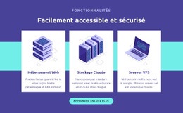 Facilement Accessible Et Sécurisé - Maquette De Conception Web