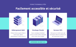 Facilement Accessible Et Sécurisé – Modèle De Site Web HTML