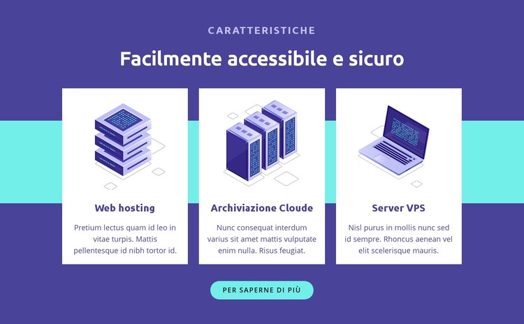 Facilmente accessibile e sicuro Modello CSS