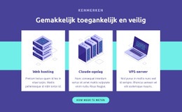 Multifunctionele HTML5-Sjabloon Voor Gemakkelijk Toegankelijk En Veilig