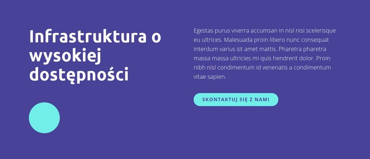 Nagłówek w kształcie koła Projekt strony internetowej