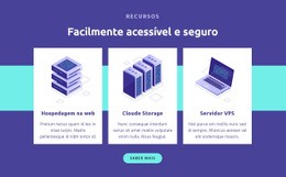 Facilmente Acessível E Seguro - HTML Website Maker