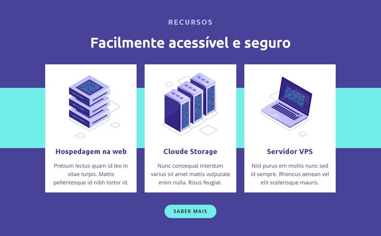 Facilmente acessível e seguro Construtor de sites HTML