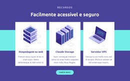 Facilmente Acessível E Seguro - Maquete De Webdesign