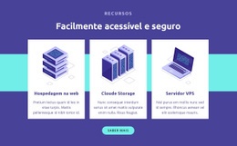 Modelo HTML5 Multifuncional Para Facilmente Acessível E Seguro