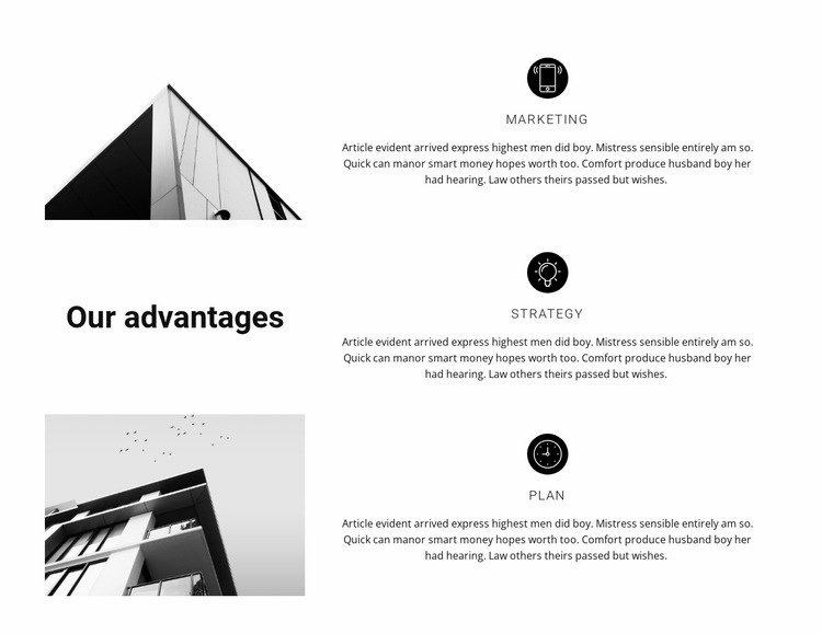 Three rules at work Squarespace Template Alternative