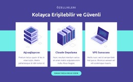 Kolay Erişilebilir Ve Güvenli - Bir Sayfalık Şablon