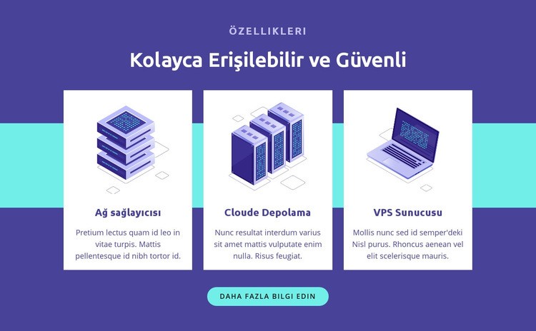 Kolay erişilebilir ve güvenli Web Sitesi Oluşturucu Şablonları