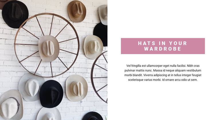 Pick up a hat Web Design