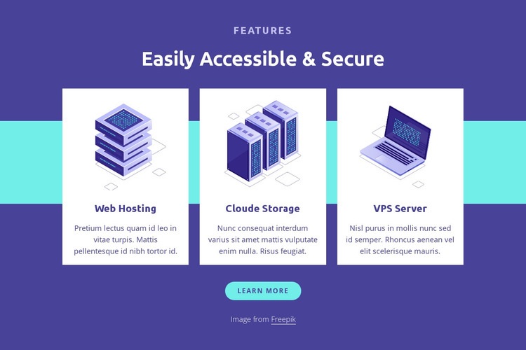 Easily accessible and secure Wix Template Alternative