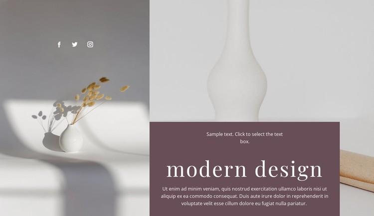 Handmade vases CSS Template