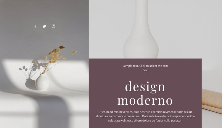 Vasi fatti a mano Mockup del sito web