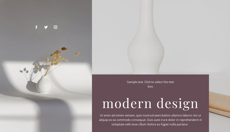 Handmade vases Website Mockup