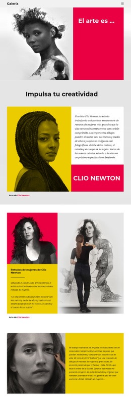 Retratos Al Carboncillo - Diseño De Sitio Web De Descarga Gratuita