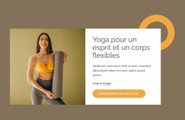 Yoga Pour Un Esprit Flexible - HTML Page Creator