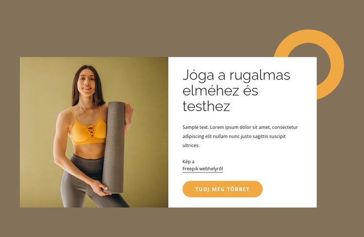 Jóga a rugalmas elméhez Weboldal tervezés