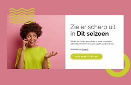 Zie Er Scherp Uit In Dit Seizoen - Creatieve, Multifunctionele Bestemmingspagina