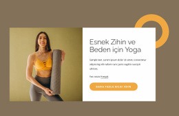 Esnek Zihin Için Yoga - Bir Sayfalık HTML Şablonu