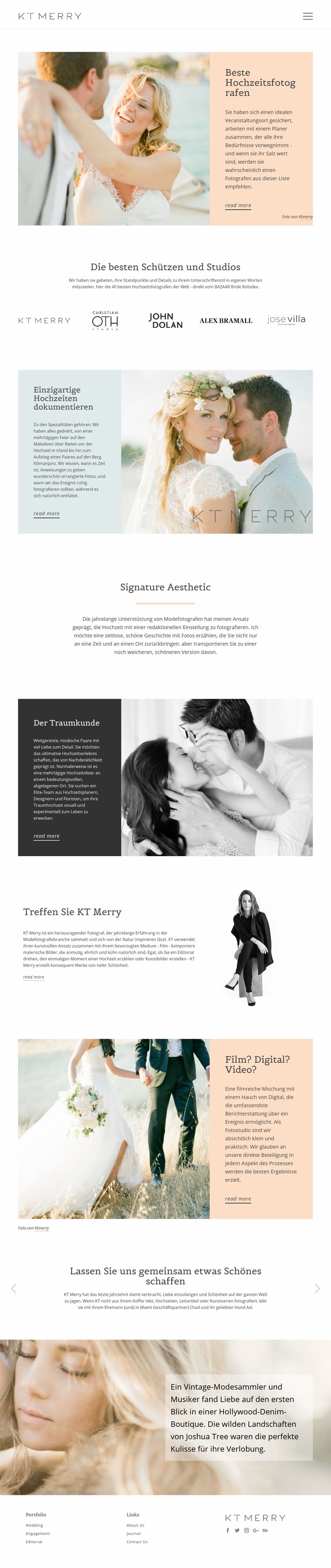 Schützen für besondere Hochzeit Website design