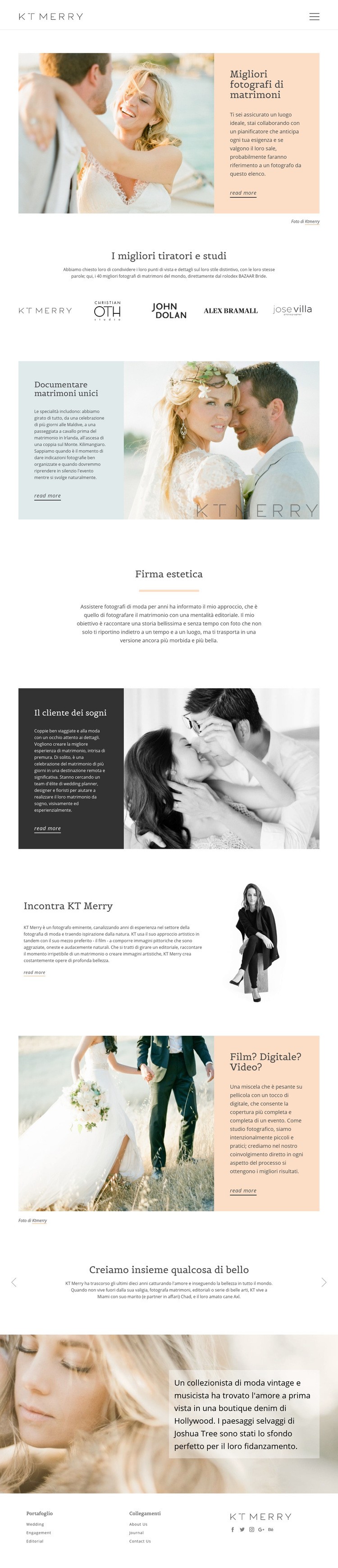 Tiratori per matrimoni speciali Modelli di Website Builder