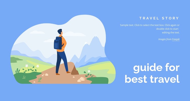 Travel stories CSS Template