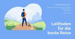 Reisegeschichten - HTML5-Zielseite