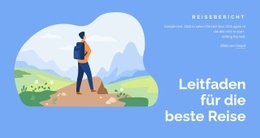 Reisegeschichten - Mehrzweck-Webdesign