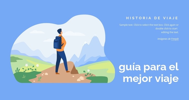 Historias de viaje Página de destino