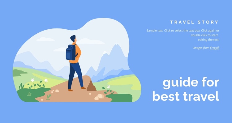 Travel stories Joomla Template