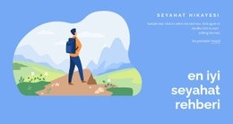 Seyahat Hikayeleri - HTML5 Açılış Sayfası