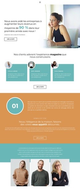 Ouverture Du Bureau - Design HTML Page Online