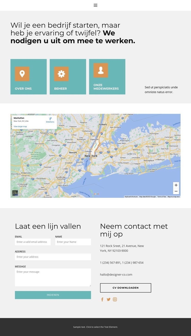 Missiekritieke beveiliging Website mockup