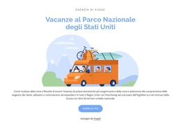 Pianificazione Del Viaggio Su Strada Dei Parchi Nazionali - Modello Di Sito Web Gratuito