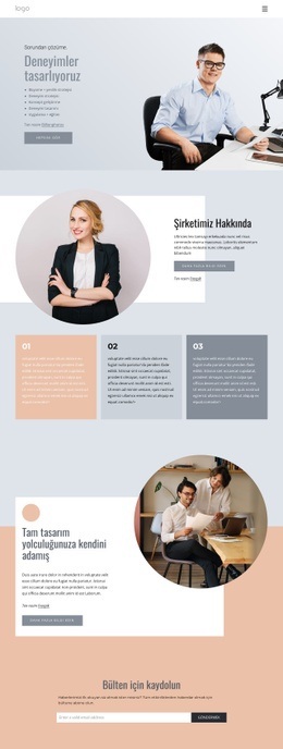 Benzersiz Tasarım Deneyimleri, Hizmetleri Ve Ürünleri - HTML5 Sayfa Şablonu