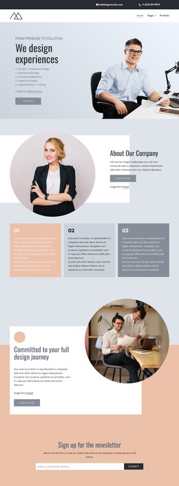 Unique design experiences, services, and products - WordPress Theme by ...