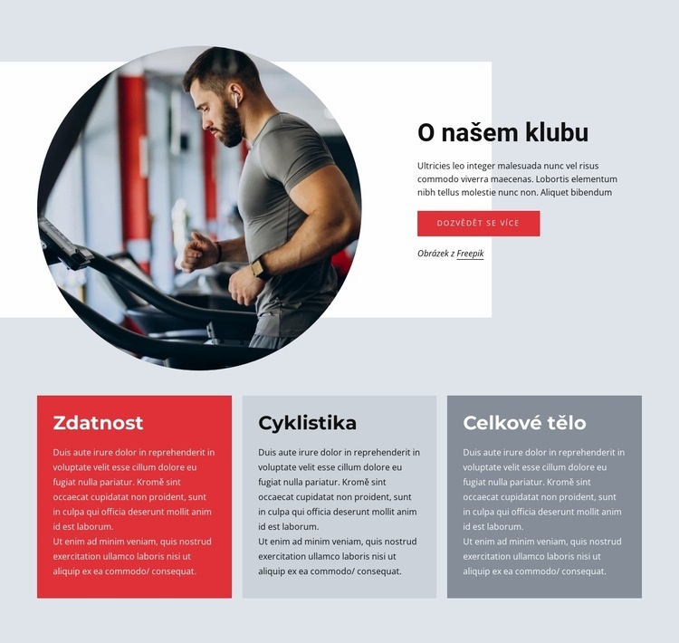 Trénink celého těla Šablona CSS