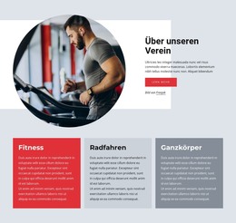 Ganzkörpertraining - Moderne Webvorlage