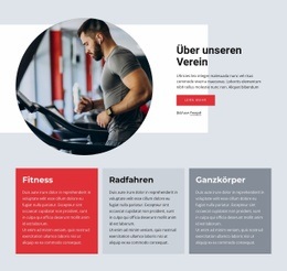 Ganzkörpertraining - Vielseitiges Website-Modell