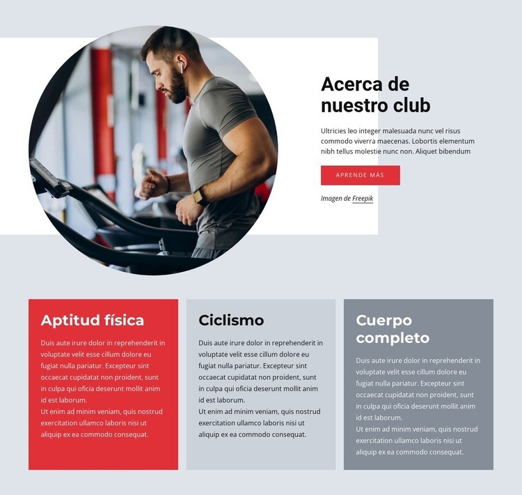 Entrenamiento de cuerpo completo Diseño de páginas web