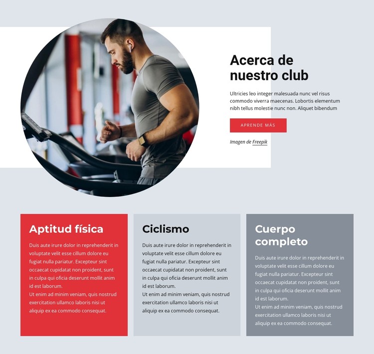 Entrenamiento de cuerpo completo Plantilla CSS