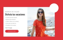 Disfruta Tus Vacaciones - Plantilla HTML Gratuita