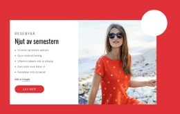 Webbplatsdesign För Njut Av Din Semester