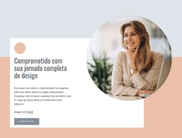 Página Da Web Para Consultores De Design Thinking