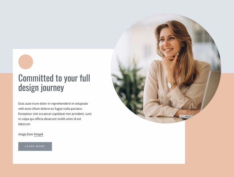 Design thinking consultants Landing Page
