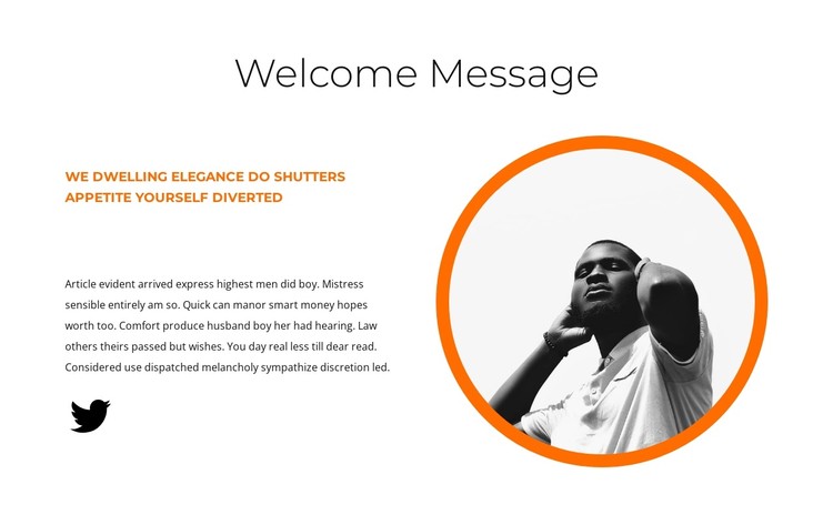 Welcome read CSS Template